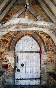 The north porch and door January 2011